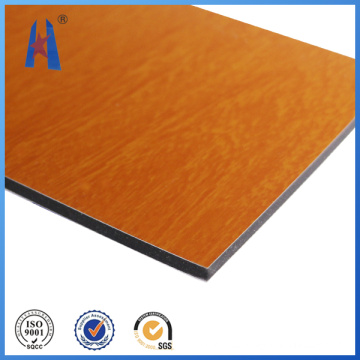 Buen precio Panel de aluminio resistente al fuego de madera de color